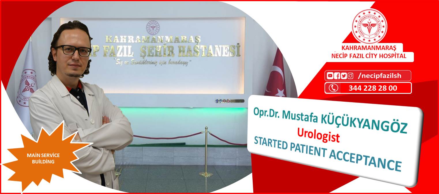 urologist Op.Dr. Mustafa Küçükyangöz started to accept patients